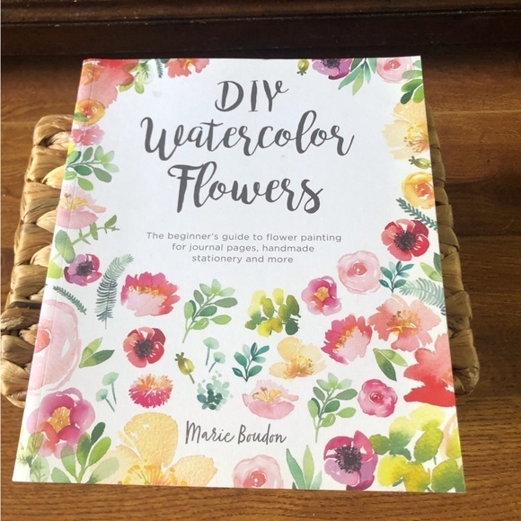 DIY Watercolor Flowers Paperback book - Picture 1 of 8